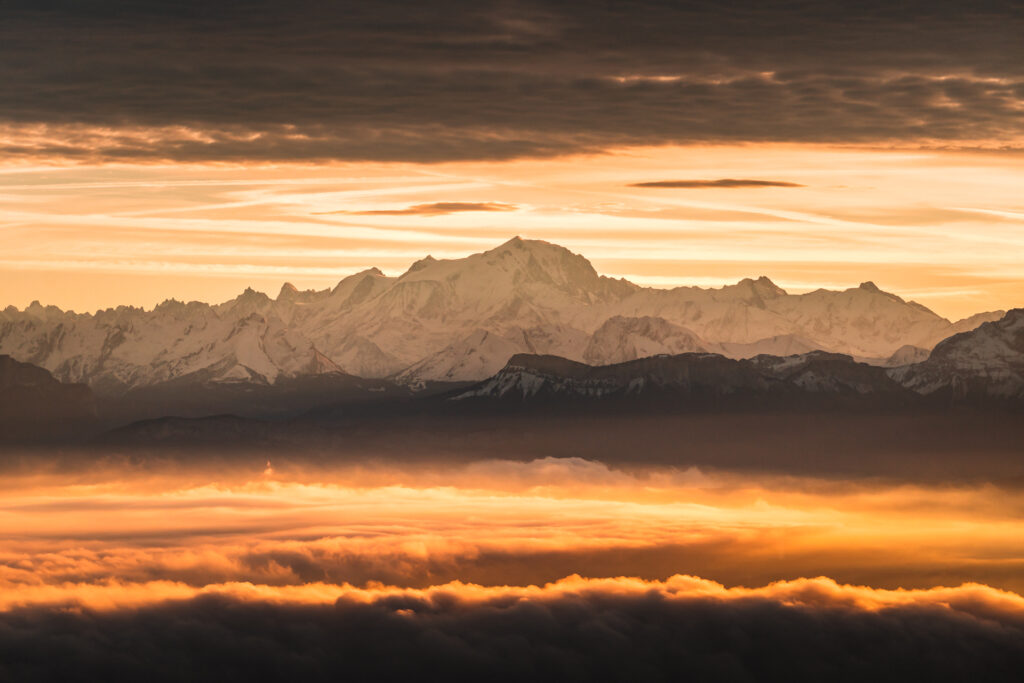 Mont-Blanc - lever de soleil